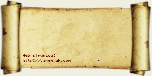 Jana Trakilović vizit kartica